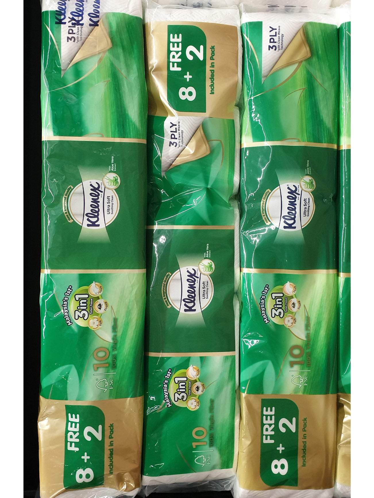 KLEENEX BT CLEAN CARE ALOE 190SX10R